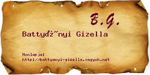 Battyányi Gizella névjegykártya
